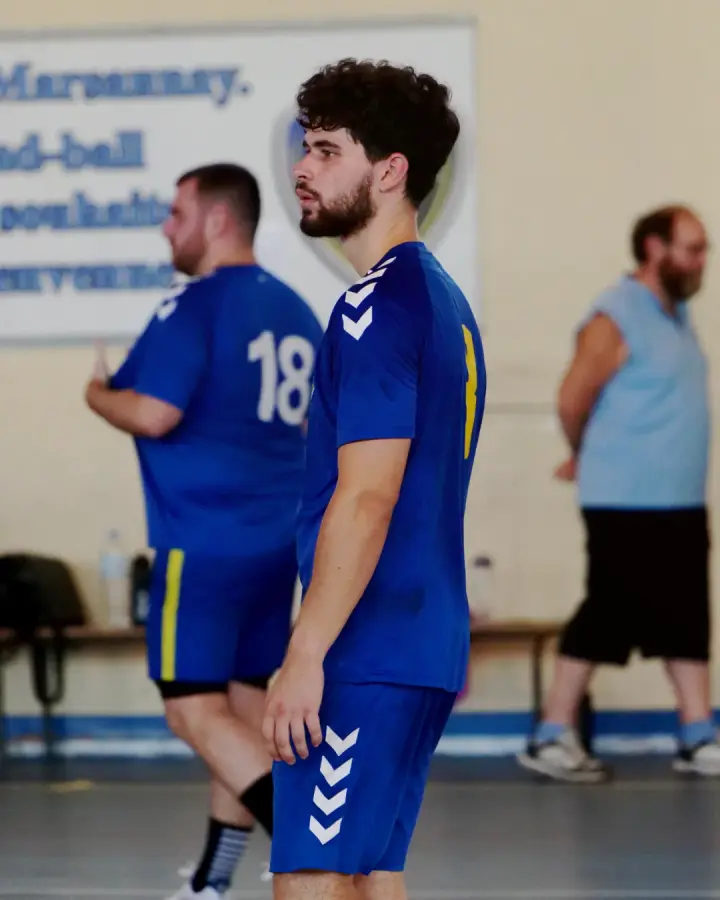 Match de handball du CL Marsannay, Marsannay-la-Côte : deux joueurs pendant le match